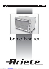 ARIETE Bon Cuisine 180 Betriebsanleitung