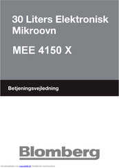 Blomberg MEE 4150 X Bedienungsanleitung