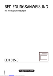 Küppersbusch EEH 635.0 Bedienungsanweisung Mit Montageanweisungen