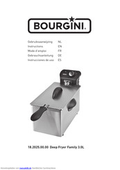 Bourgini Deep Fryer Family 3.0L Gebrauchsanleitung