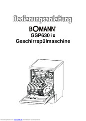 BOMANN GSP630 ix Bedienungsanleitung