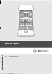 Bosch SBV68M30EU Gebrauchsanleitung