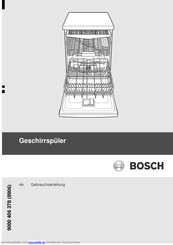 Bosch SMV58M50EU Gebrauchsanleitung