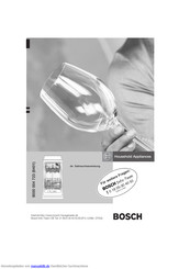 Bosch sru 55t04 eu Gebrauchsanweisung