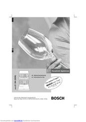 Bosch SGS09A12 Gebrauchsanweisung