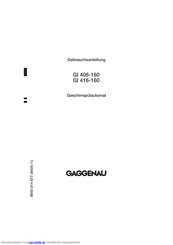 Gaggenau GI 406-160 Gebrauchsanleitung