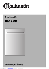 Bauknecht GSX 6521 Bedienungsanleitung