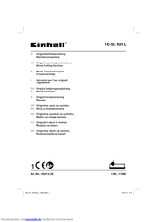 EINHELL TE-SC 920 L Originalbetriebsanleitung