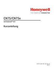 Honeywell CN75e Kurzanleitung