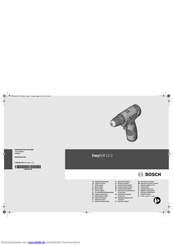 Bosch EasyDrill 12-2 Originalbetriebsanleitung