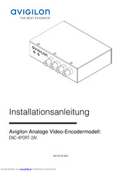 Avigilon ENC-4PORT-2AI Installationsanleitung