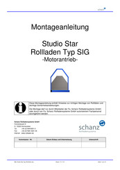 schanz Studio Star SIG Montageanleitung