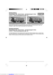 BRAWA Personenwagen A. 801 - 816 der K. W. St. E. - H0 Betriebsanleitung