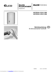 elco VISTRON V150 C.RM Betriebsanleitung