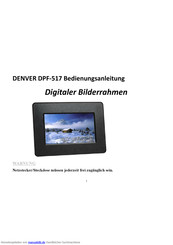 Denver DPF-517 Bedienungsanleitung