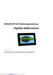 Denver DPF-537 Bedienungsanleitung