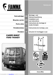 Fiamma CARRY-BIKE FORD TRANSIT Montageanleitung