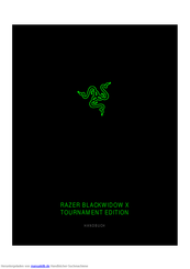 Razer BlackWidow X Tournament Edition Handbuch