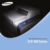 Samsung CLP-650 Serie Bedienungsanleitung