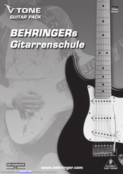 Behringer V-TONE GUITAR PACK Bedienungsanleitung