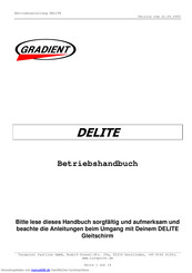 Gradient DELITE 26 Betriebshandbuch