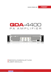 PSSO QDA-4400 Bedienungsanleitung