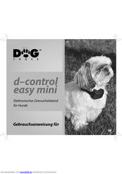 Dog trace d-control easy mini Gebrauchsanweisung
