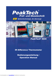 PeakTech 4945 Bedienungsanleitung