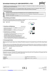 Goobay 50965 Schnellstartanleitung