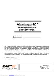 UP Kantega XC2 Betriebshandbuch