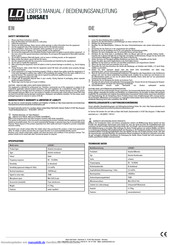 LD Systems LDHSAE1 Bedienungsanleitung