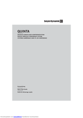 Beyerdynamic QUINTA Kurzanleitung