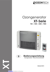 Ozontech XT-Serie 3500 Bedienungsanleitung
