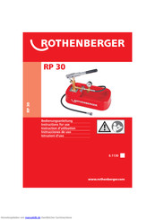 ROTHENBERGER RP 30 Bedienungsanleitung