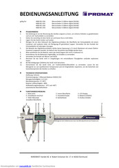 PROMAT 4000 851 059 Bedienungsanleitung
