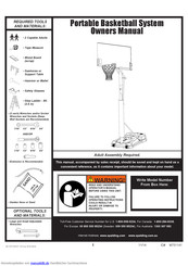 Spalding Portable Basketball System Bedienungsanleitung
