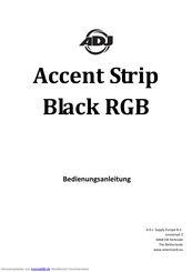 ADJ Accent Strip Black RGB Bedienungsanleitung
