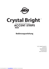 ADJ Crystal Bright ACCENT STRIPS RGB Bedienungsanleitung