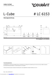 DURAVIT L-Cube Montageanleitung