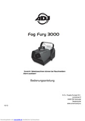 ADJ Fog Fury 3000 Bedienungsanleitung