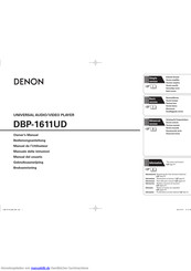 Denon DBP-1611UD Bedienungsanleitung