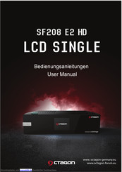 Octagon SF208 E2 HD LCD Single Bedienungsanleitung