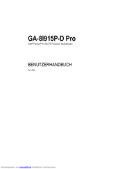 Gigabyte GA-8I915P-D Pro Benutzerhandbuch