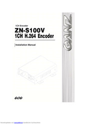 Ganz ZN-S100V Installationsanleitung