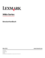 Lexmark X46x Series Benutzerhandbuch