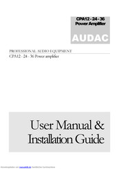 AUDAC CPA12 Handbuch
