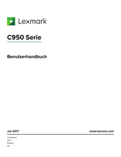 Lexmark C950 Serie Benutzerhandbuch