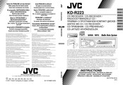 JVC KD-R223 Bedienungsanleitung