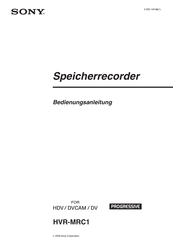 Sony HVR-MRC1 Bedienungsanleitung