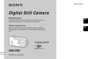 Sony Cyber-shot DSC-P92 Bedienungsanleitung